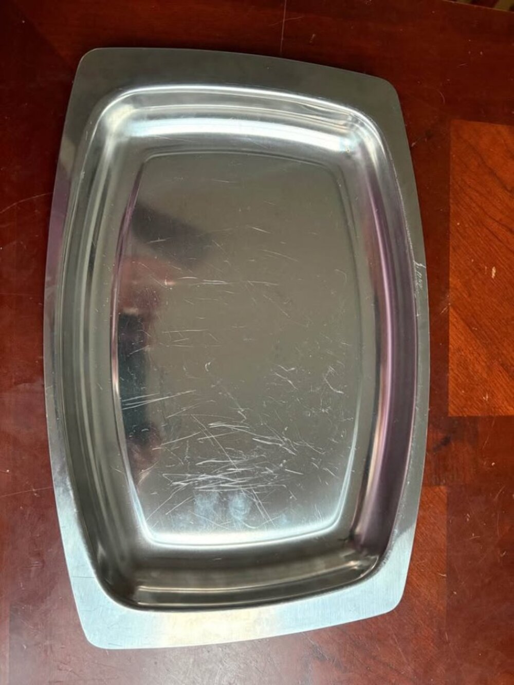 Fraser Stainless 12.5” X 8.5” Serving Platter MCM Made In Sweden